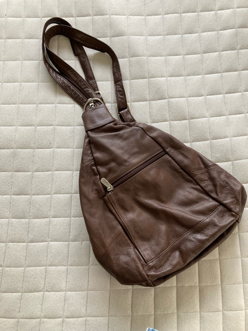 A.P.C. Brown Leather Shoulder Bag